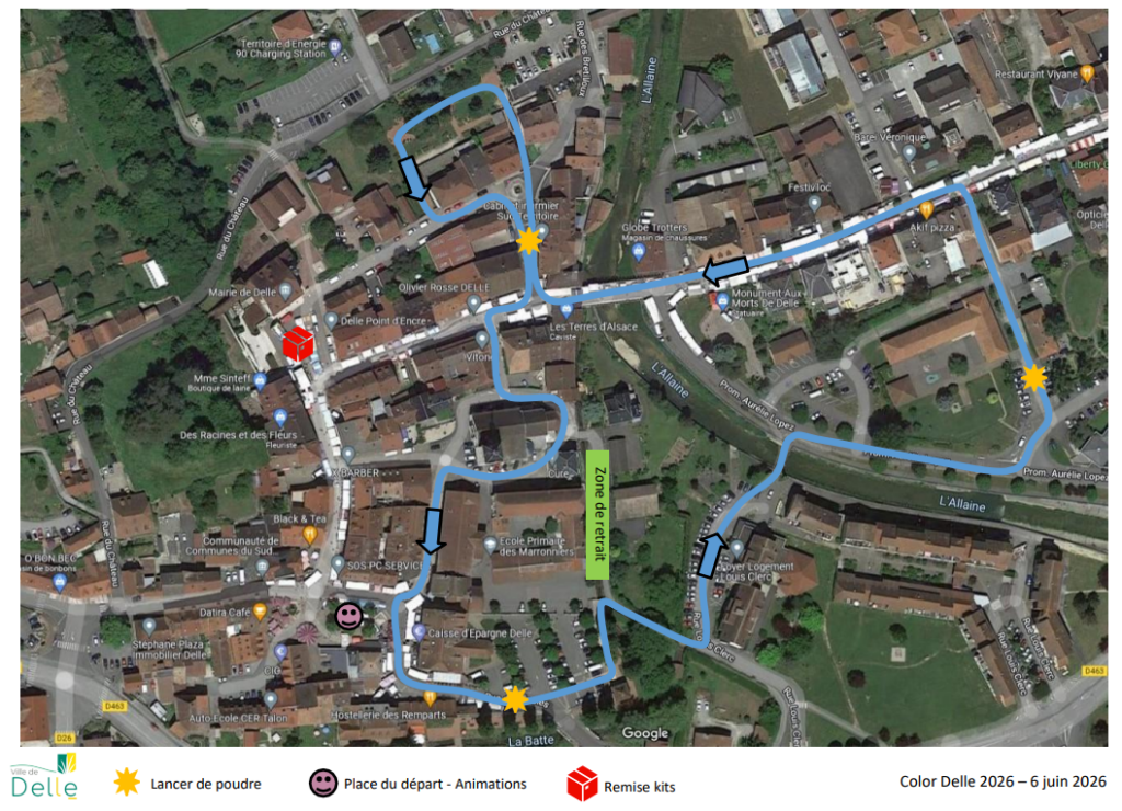 Plan de course Color Delle 2026
